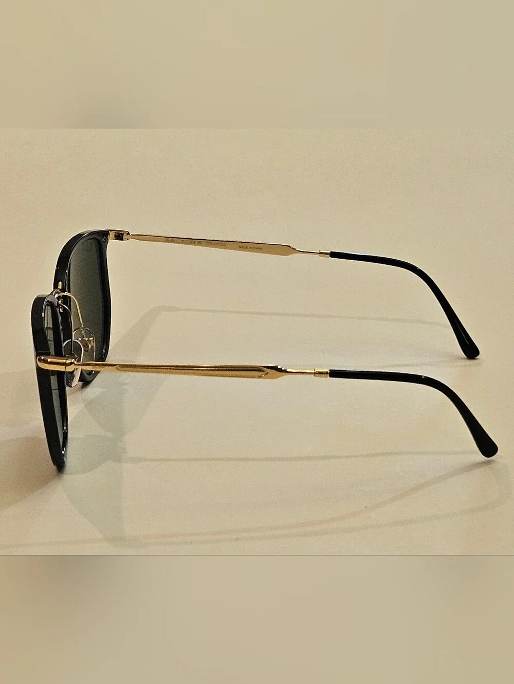 RAY-BAN RB 4451 6306/58 53-20 145 P Black & Gold Sunglasses Polarized Lenses